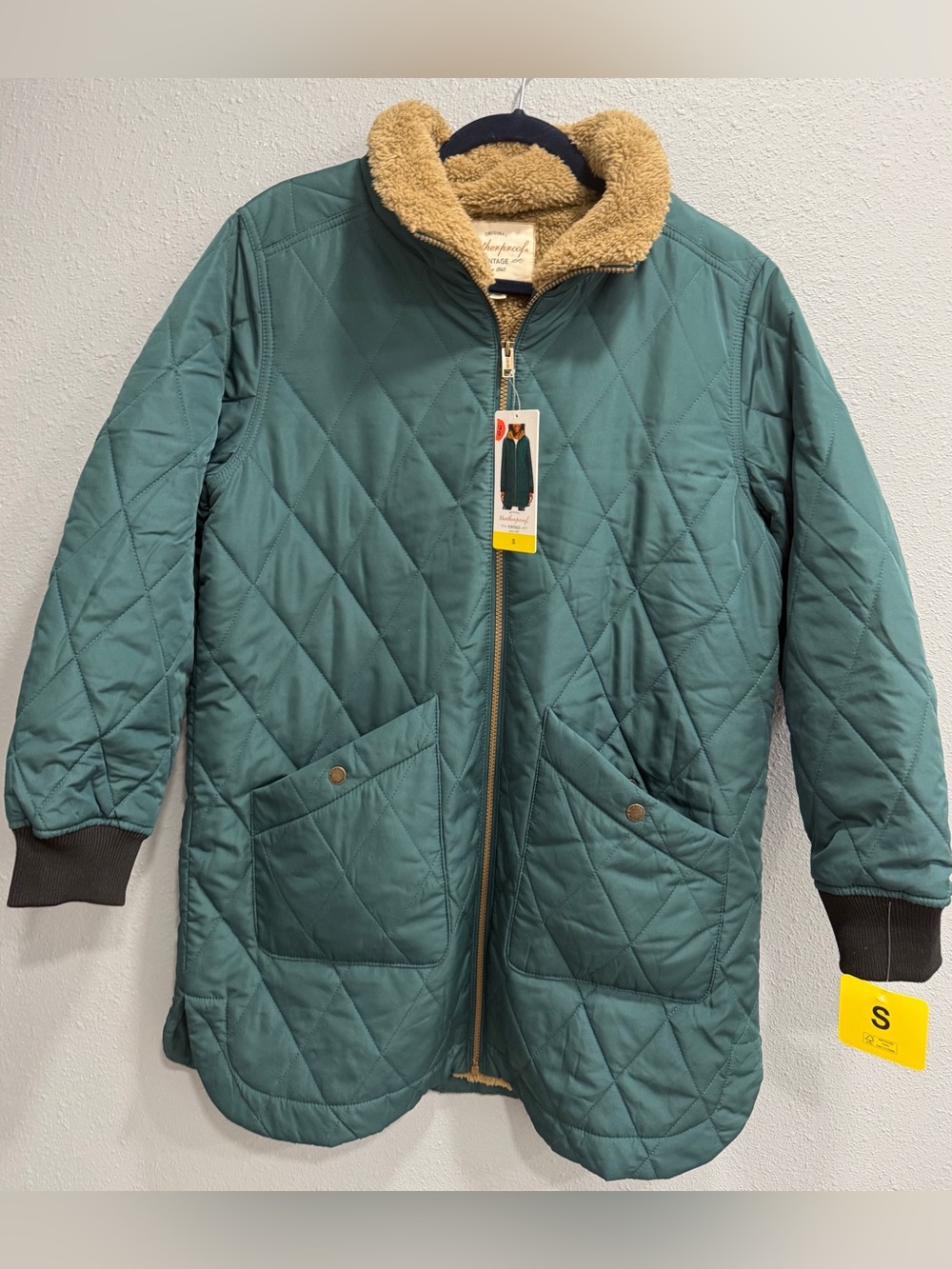 Weatherproof Vintage | Women’s Quilted Faux Fur Lined Zipper Jacket, Size S, NWT